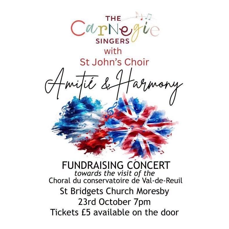 Poster for the Amite & Harmony fundraising concert
